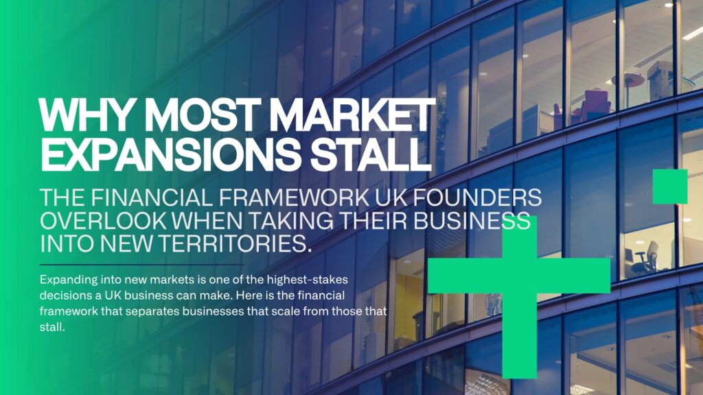 UK business founder planning expansion into new markets with financial strategy