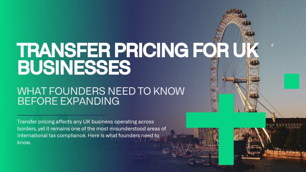 A financial adviser reviewing transfer pricing documents for a UK business with international operations