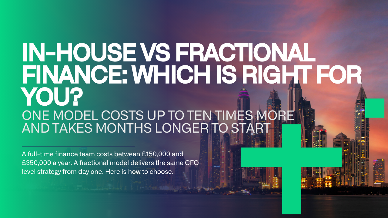 Fractional finance team working with a UK business founder on strategic financial planning